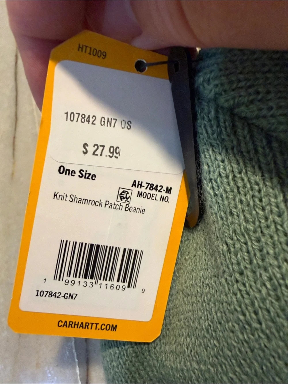 Carhartt Beanie “No Luck Needed” NWT